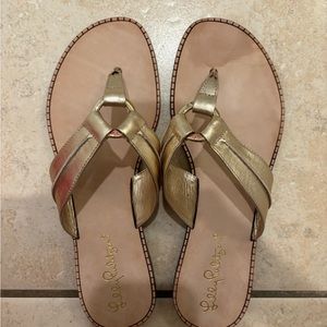 Lily Pulitzer McKim Sandal in Gold
